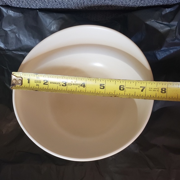 3 Pfaltzgraff Basketweave Serving or Big Cereal Bowl Stoneware 7 1/2' - Picture 6 of 8
